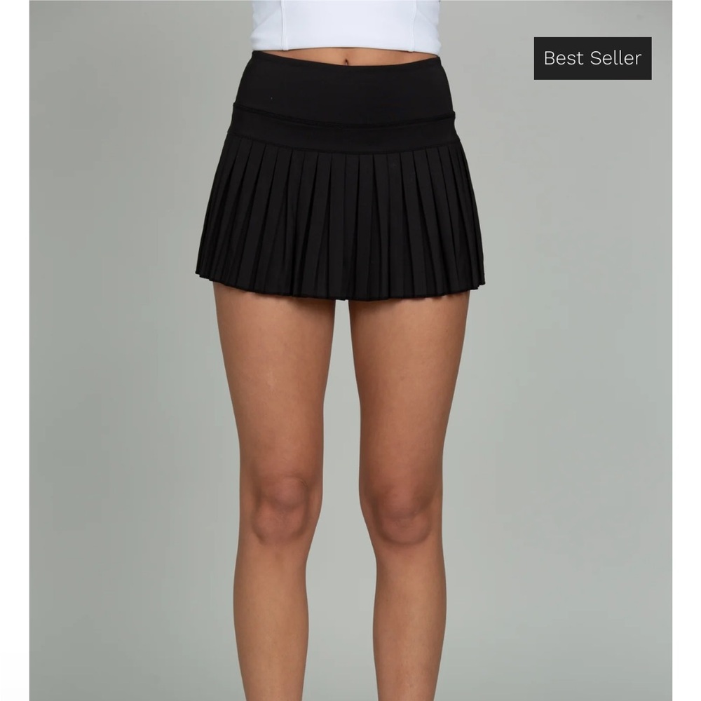Black Gold Hinge Mini Skirt